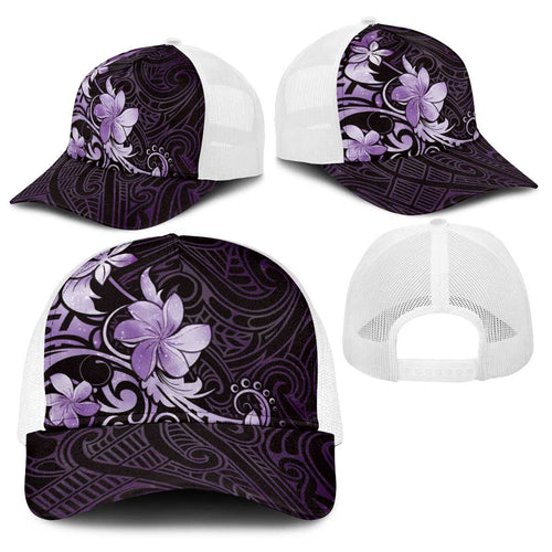 Matariki New Zealand Baseball Net Cap Maori Pattern Purple Galaxy
