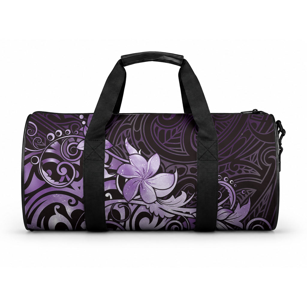 Matariki New Zealand Duffle Bag Maori Pattern Purple Galaxy