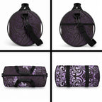 Matariki New Zealand Duffle Bag Maori Pattern Purple Galaxy