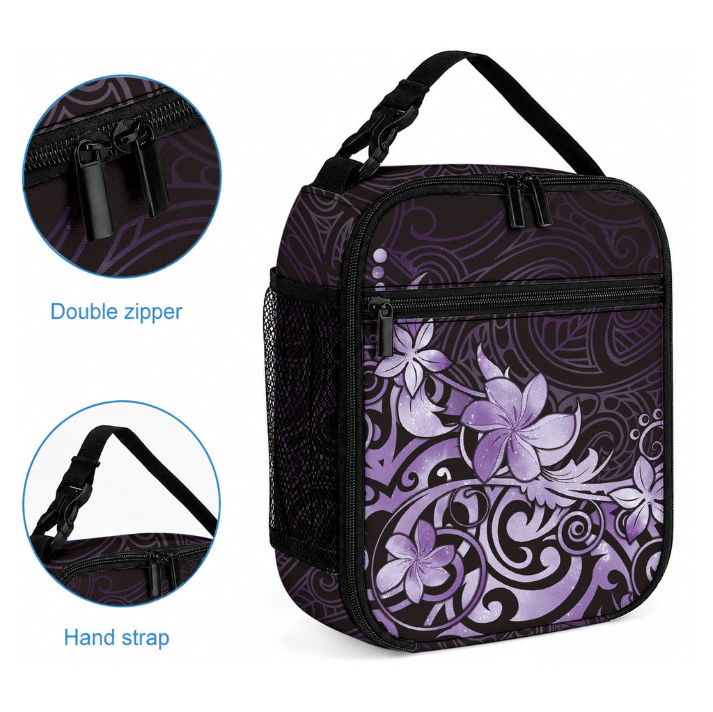 Matariki New Zealand Lunch Bag Maori Pattern Purple Galaxy