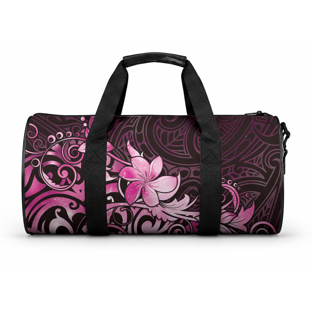 Matariki New Zealand Duffle Bag Maori Pattern Pink Galaxy