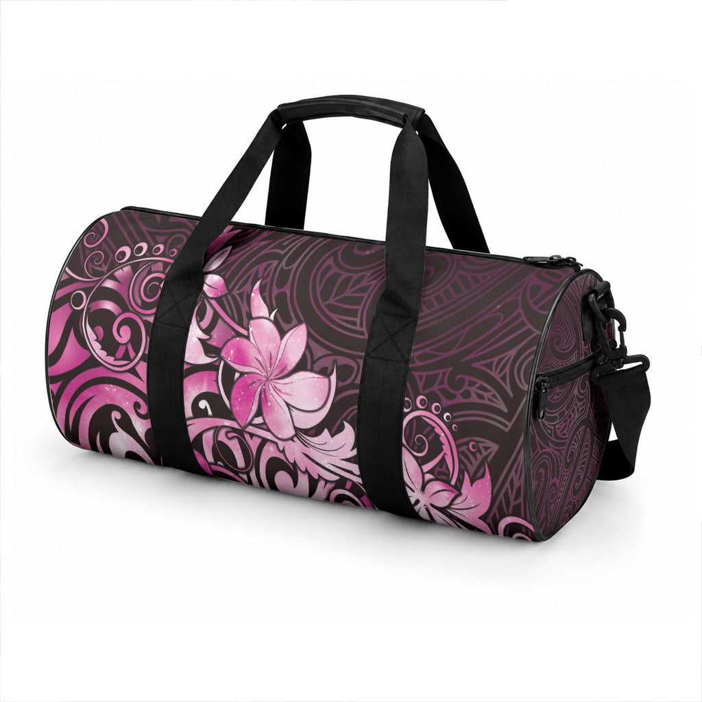 Matariki New Zealand Duffle Bag Maori Pattern Pink Galaxy