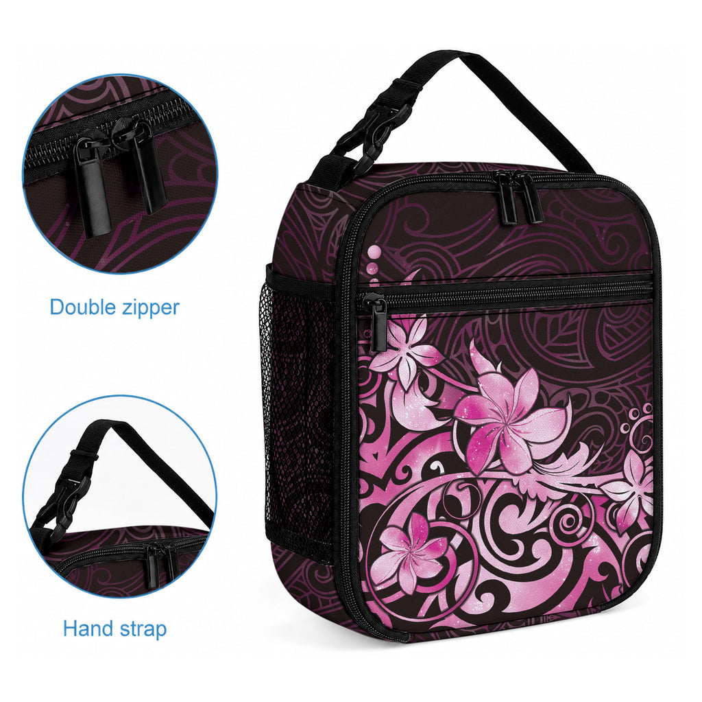 Matariki New Zealand Lunch Bag Maori Pattern Pink Galaxy