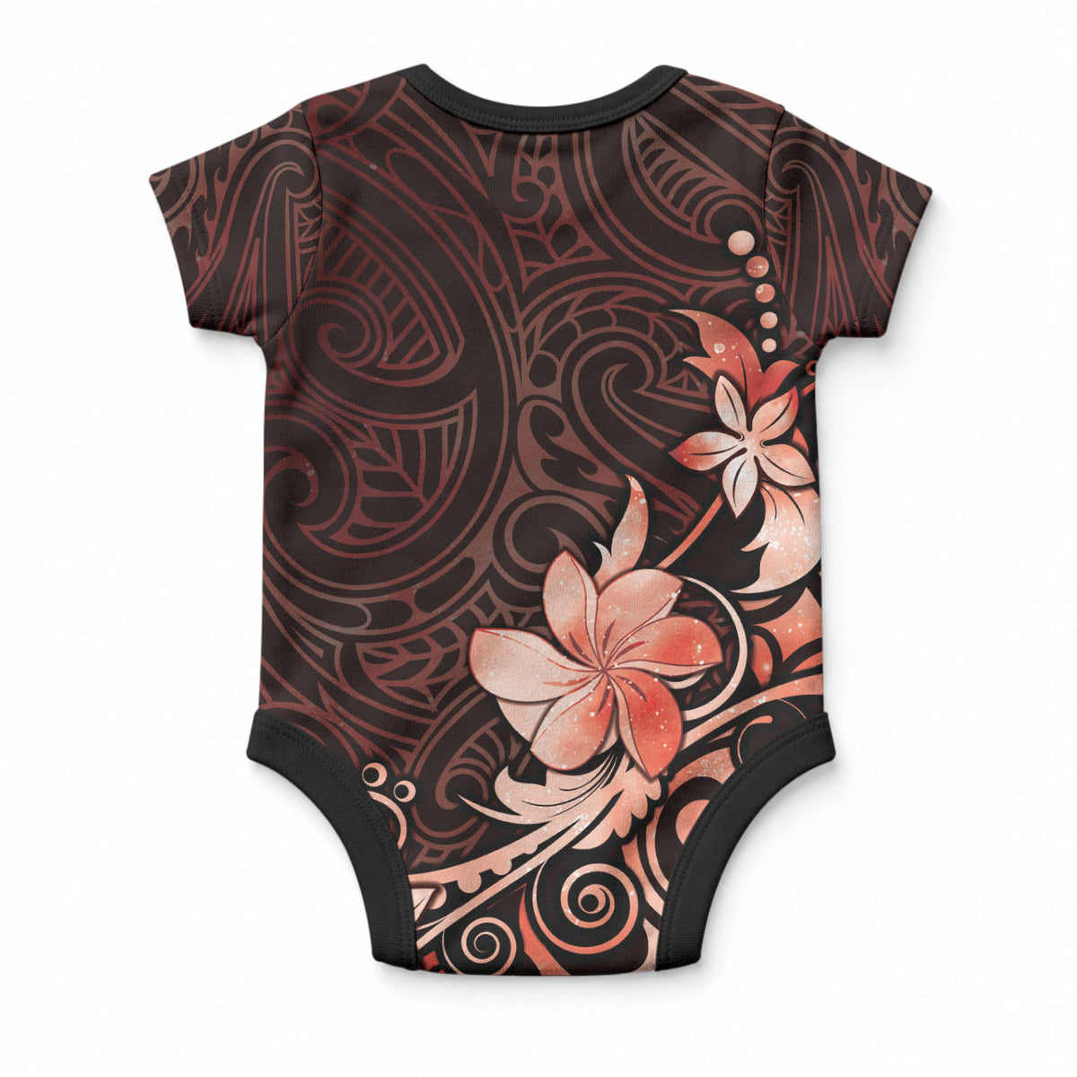 Matariki New Zealand Baby Onesie Maori Pattern Red Galaxy