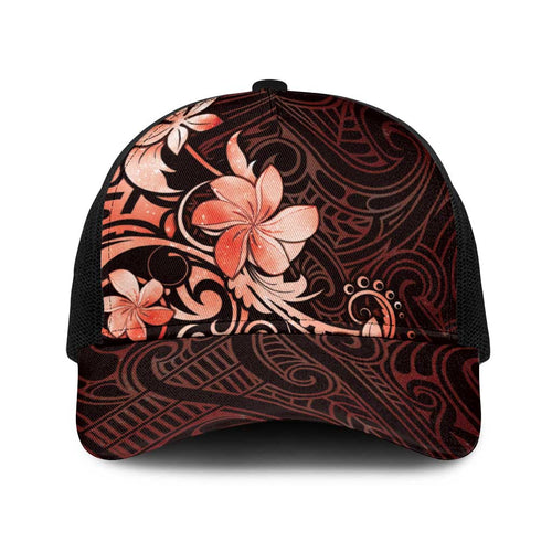 Matariki New Zealand Baseball Net Cap Maori Pattern Red Galaxy