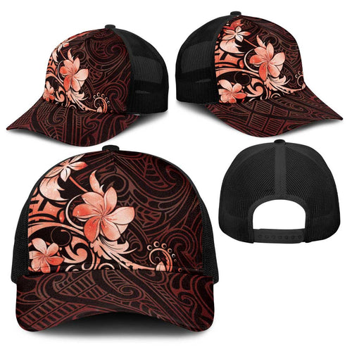 Matariki New Zealand Baseball Net Cap Maori Pattern Red Galaxy