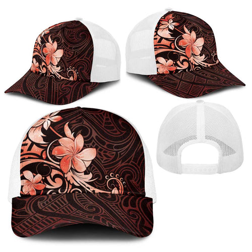 Matariki New Zealand Baseball Net Cap Maori Pattern Red Galaxy