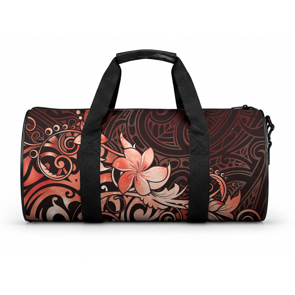 Matariki New Zealand Duffle Bag Maori Pattern Red Galaxy