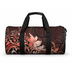 Matariki New Zealand Duffle Bag Maori Pattern Red Galaxy