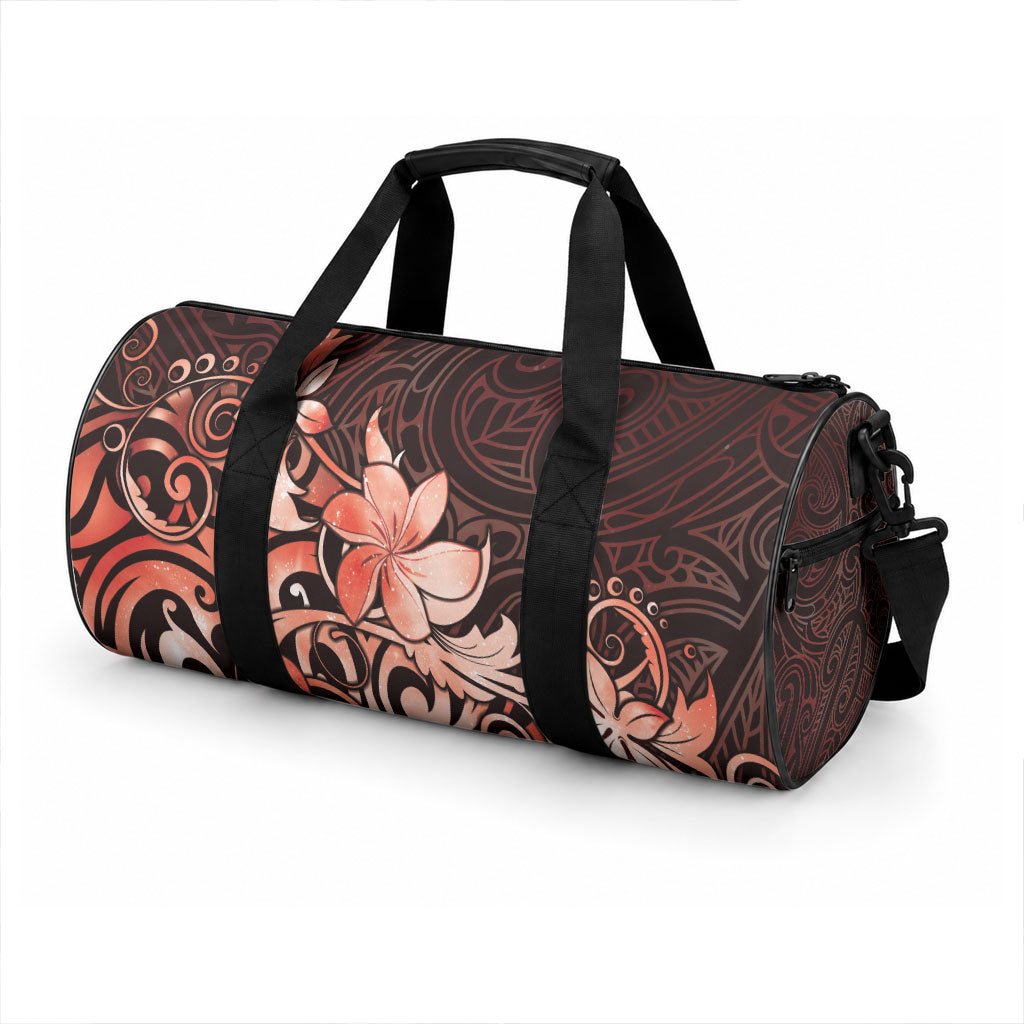 Matariki New Zealand Duffle Bag Maori Pattern Red Galaxy