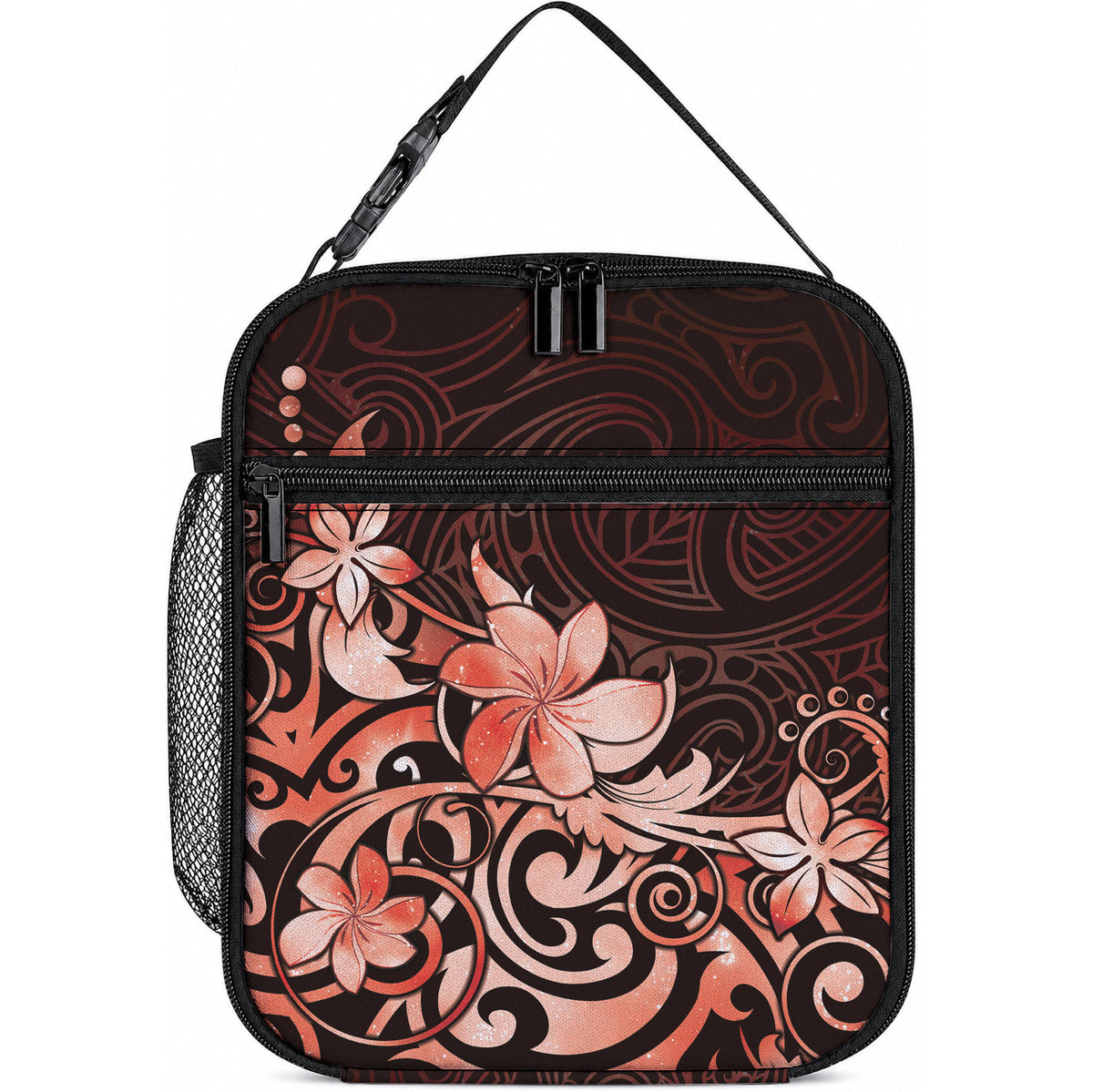 Matariki New Zealand Lunch Bag Maori Pattern Red Galaxy