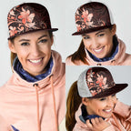Matariki New Zealand Mesh Trucker Cap Maori Pattern Red Galaxy