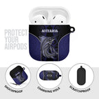 New Zealand Aotearoa AirPods Case Blue Marlin Fishing Maori Pattern
