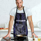 New Zealand Aotearoa Apron Blue Marlin Fishing Maori Pattern