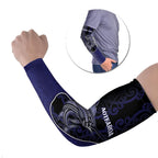 Personalised New Zealand Aotearoa Arm Sleeves Blue Marlin Fishing Maori Pattern