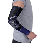 Personalised New Zealand Aotearoa Arm Sleeves Blue Marlin Fishing Maori Pattern