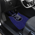 Personalised New Zealand Aotearoa Car Mats Blue Marlin Fishing Maori Pattern