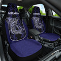 New Zealand Aotearoa Car Seat Cover Blue Marlin Fishing Maori Pattern