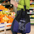 New Zealand Aotearoa Grocery Bag Blue Marlin Fishing Maori Pattern