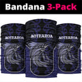 New Zealand Aotearoa Neck Gaiter Blue Marlin Fishing Maori Pattern
