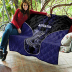 New Zealand Aotearoa Quilt Blue Marlin Fishing Maori Pattern