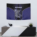 New Zealand Aotearoa Tapestry Blue Marlin Fishing Maori Pattern