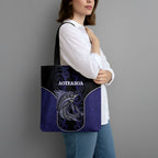 New Zealand Aotearoa Tote Bag Blue Marlin Fishing Maori Pattern