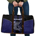 New Zealand Aotearoa Travel Bag Blue Marlin Fishing Maori Pattern
