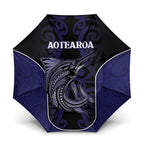New Zealand Aotearoa Umbrella Blue Marlin Fishing Maori Pattern