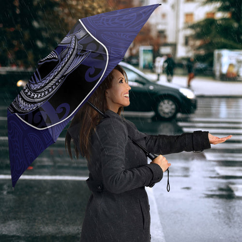 New Zealand Aotearoa Umbrella Blue Marlin Fishing Maori Pattern