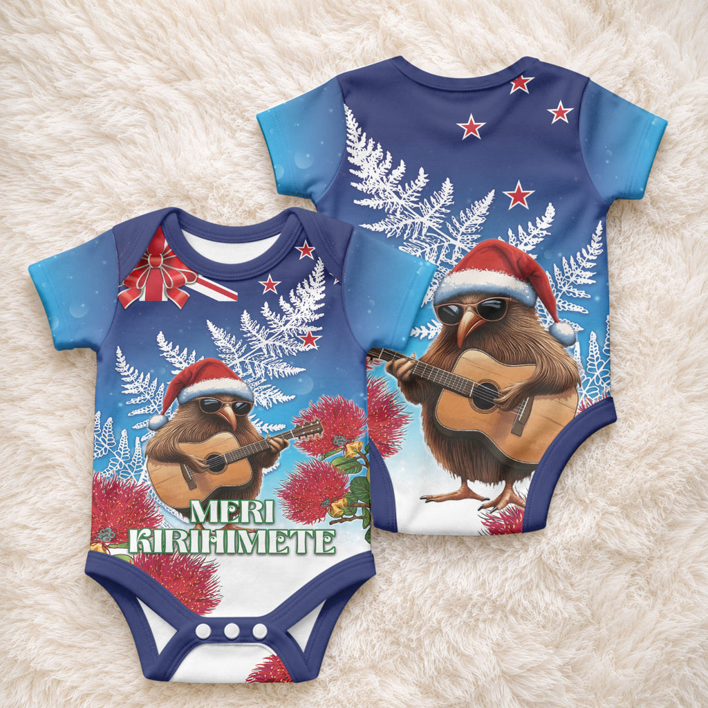 New Zealand Kiwi Christmas Baby Onesie Xmas Vibe