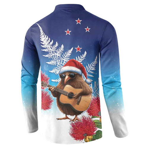 New Zealand Kiwi Christmas Button Sweatshirt Xmas Vibe