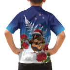 New Zealand Kiwi Christmas Family Matching Long Sleeve Bodycon Dress and Hawaiian Shirt Xmas Vibe