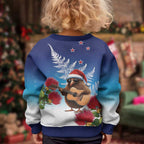 New Zealand Kiwi Christmas Kid Ugly Christmas Sweater Xmas Vibe
