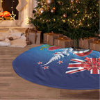 New Zealand Kiwi Christmas Tree Skirt Xmas Vibe