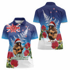 New Zealand Kiwi Christmas Women Polo Shirt Xmas Vibe