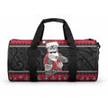 New Zealand Santa Tiki Christmas Duffle Bag Meri Kirihimete
