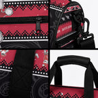 New Zealand Santa Tiki Christmas Duffle Bag Meri Kirihimete