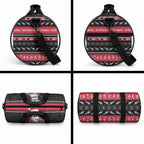 New Zealand Santa Tiki Christmas Duffle Bag Meri Kirihimete
