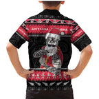 New Zealand Santa Tiki Christmas Family Matching Mermaid Dress and Hawaiian Shirt Meri Kirihimete