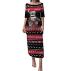 New Zealand Santa Tiki Christmas Puletasi Meri Kirihimete