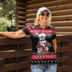 New Zealand Santa Tiki Christmas Women Polo Shirt Meri Kirihimete