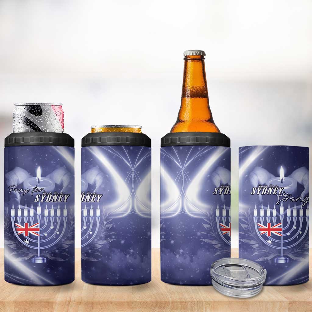 Pray For Bondi Sydney 4 in 1 Can Cooler Tumbler We Are All Bondi - Aussie Hoodie