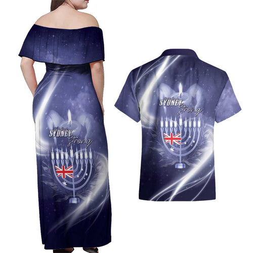 Pray For Bondi Sydney Couples Matching Off Shoulder Maxi Dress and Hawaiian Shirt We Are All Bondi - Aussie Hoodie
