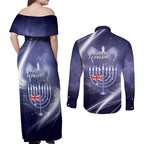 Pray For Bondi Sydney Couples Matching Off Shoulder Maxi Dress and Long Sleeve Button Shirt We Are All Bondi - Aussie Hoodie