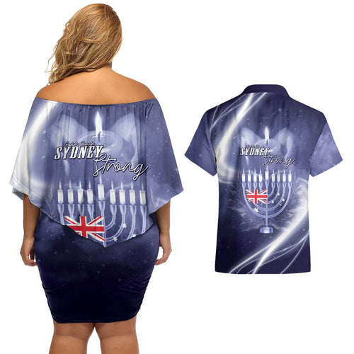 Pray For Bondi Sydney Couples Matching Off Shoulder Short Dress and Hawaiian Shirt We Are All Bondi - Aussie Hoodie