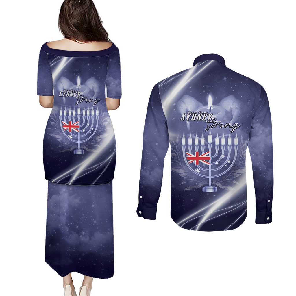 Pray For Bondi Sydney Couples Matching Puletasi and Long Sleeve Button Shirt We Are All Bondi - Aussie Hoodie