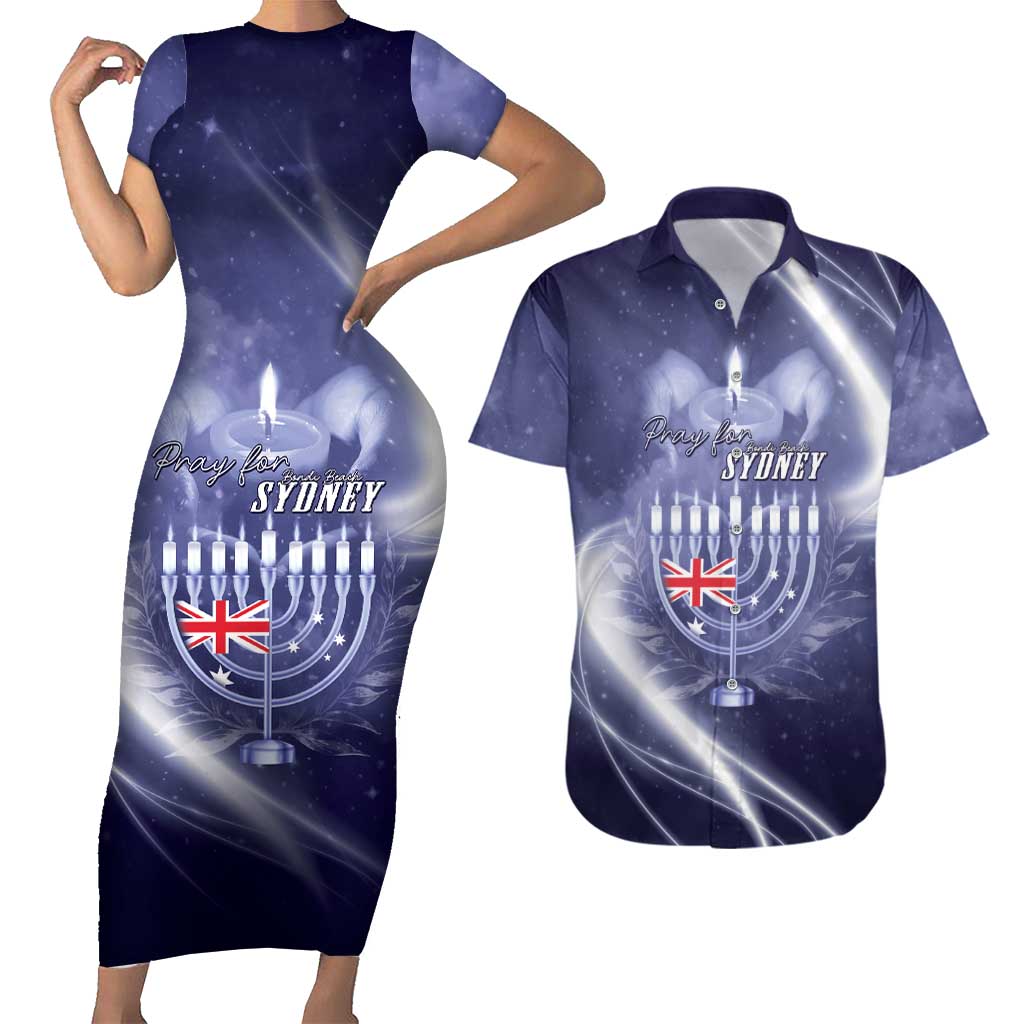 Pray For Bondi Sydney Couples Matching Short Sleeve Bodycon Dress and Hawaiian Shirt We Are All Bondi - Aussie Hoodie