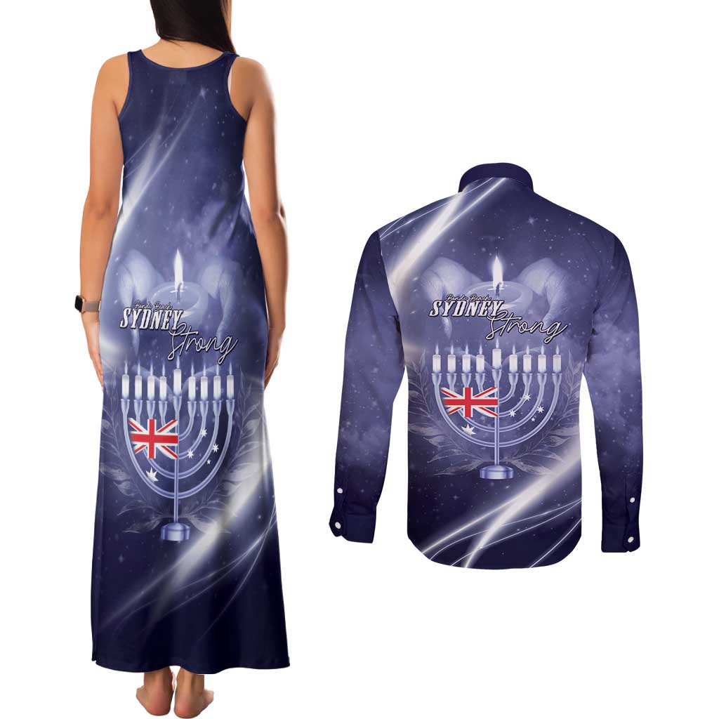 Pray For Bondi Sydney Couples Matching Tank Maxi Dress and Long Sleeve Button Shirt We Are All Bondi - Aussie Hoodie
