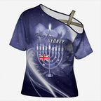 Pray For Bondi Sydney Cross Shoulder Shirt We Are All Bondi - Aussie Hoodie